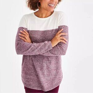 STYLE & CO PETITE COTTON SWEATER (SMALL)